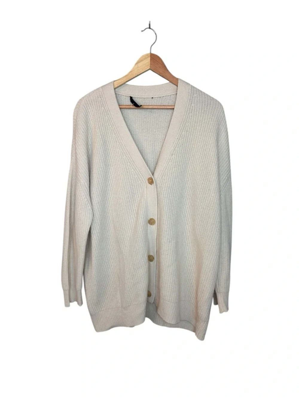 Jenni Kayne Cashmere Cocoon Ivory Cardigan S - Picture 6 of 10